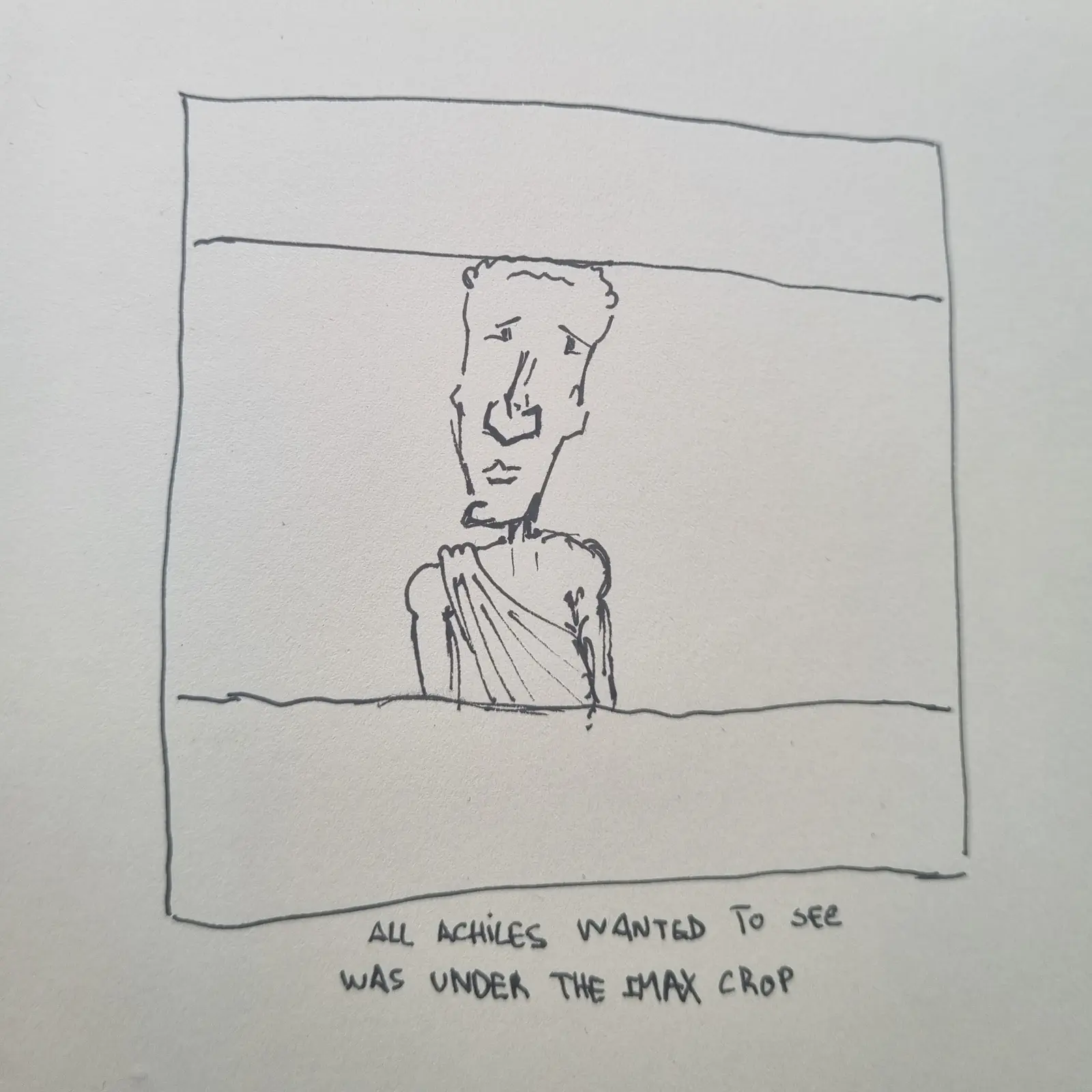 The greek movie, handwritten page 1