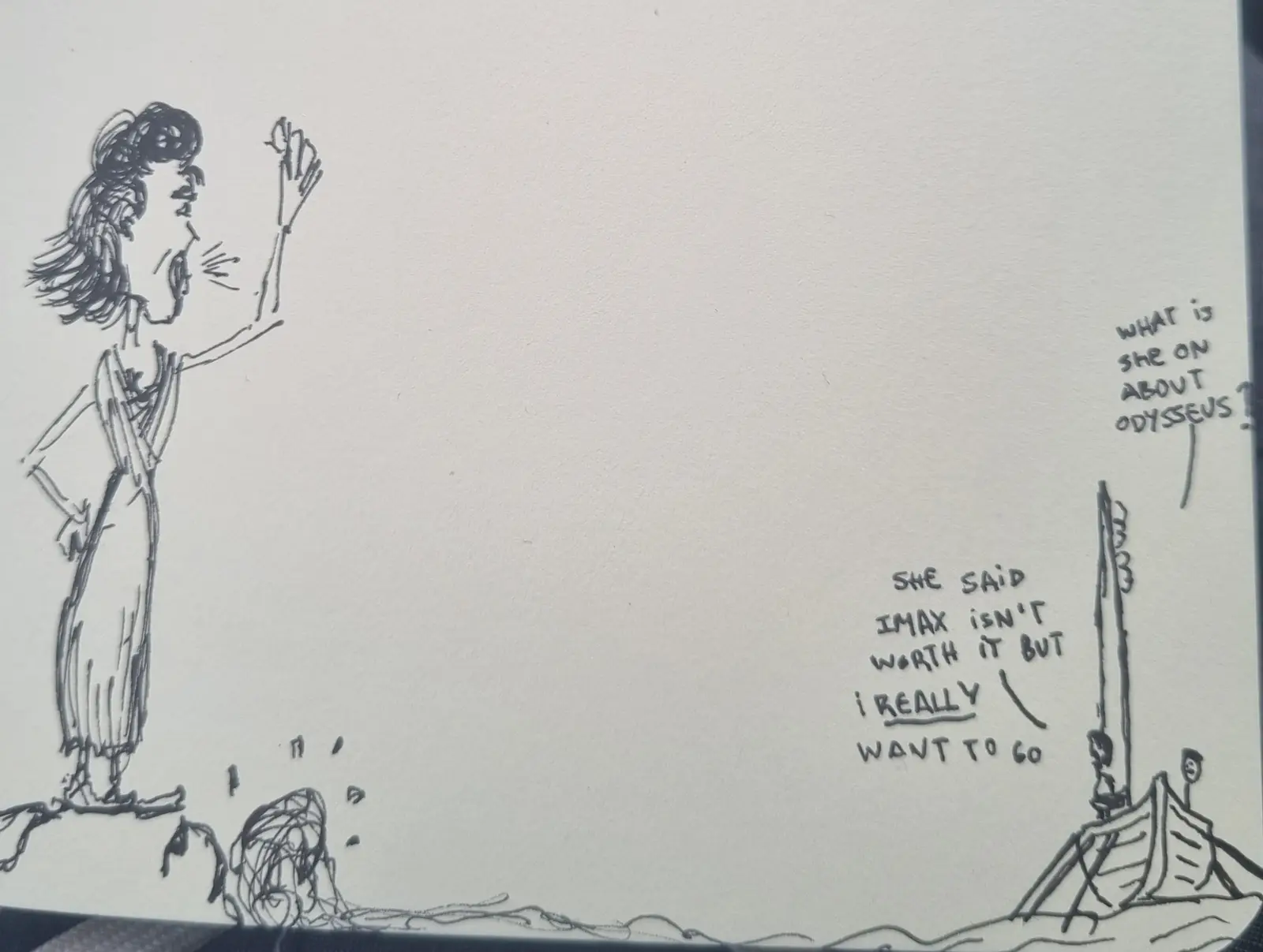 The greek movie, handwritten page 2